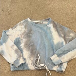Tie-Dye Cropped Sweatshirt lush small